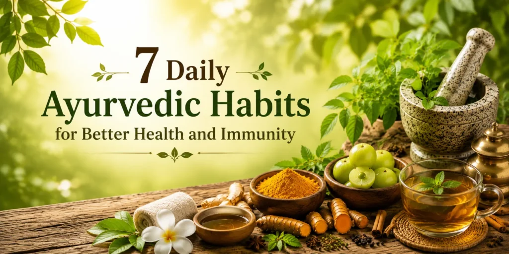 7 Daily Ayurvedic Habits for Better Health and Immunity